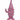 Medium Bright Pink "Peace" Gnome Figure