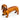 Ornamental Sausage Dog / Dachshund Figure