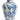White & Blue Ceramic Tropical Bird Vase