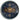 Royal Blue Moving Gears Clock