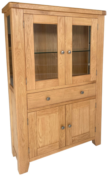 Elsham Oak Display Cabinet