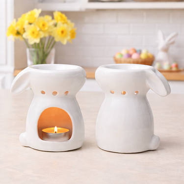 Ceramic Bunny Wax Melt Burner With Free Wax Melts