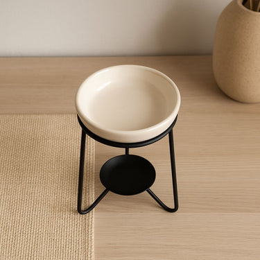 Wax Melt Burner on Black Stand With Free Wax Melts