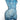 Large Blue Female Body Glass Vase