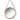 Medium Round Gold Metal Mirror on Hanging Rope with Hook