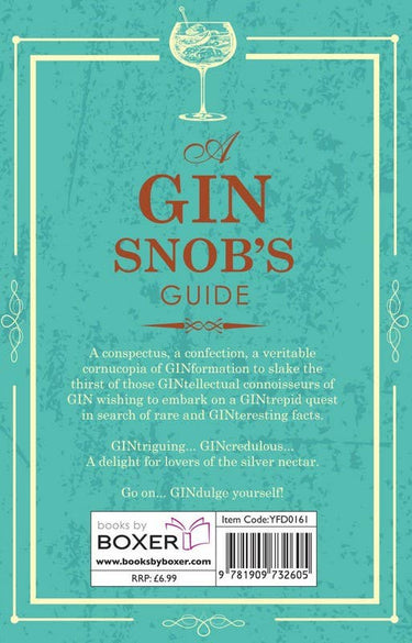 A Gin Snobs Guide - Gift Book for Cocktails Lovers