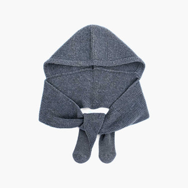 Dark Grey Triangle Hooded Scarf
