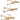 Set of 3 Wall Climbing Wooden Effect Model Men Figures