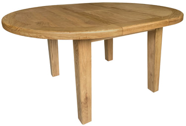 Elsham Oak Round Extending Dining Table