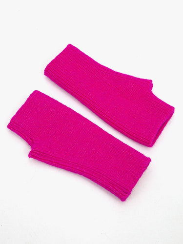 Dylan Wrist Warmers - Fuchsia, Knitted