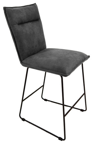 Larson Bar Stool – Grey Suede